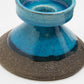 2 x JOHANNES ANDERSEN Blue Glazed Ceramic Candle Holders Mollaris.com 