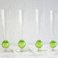 4 x PETER SVARRER Studio Art Glass Champagne Flutes Mollaris.com 