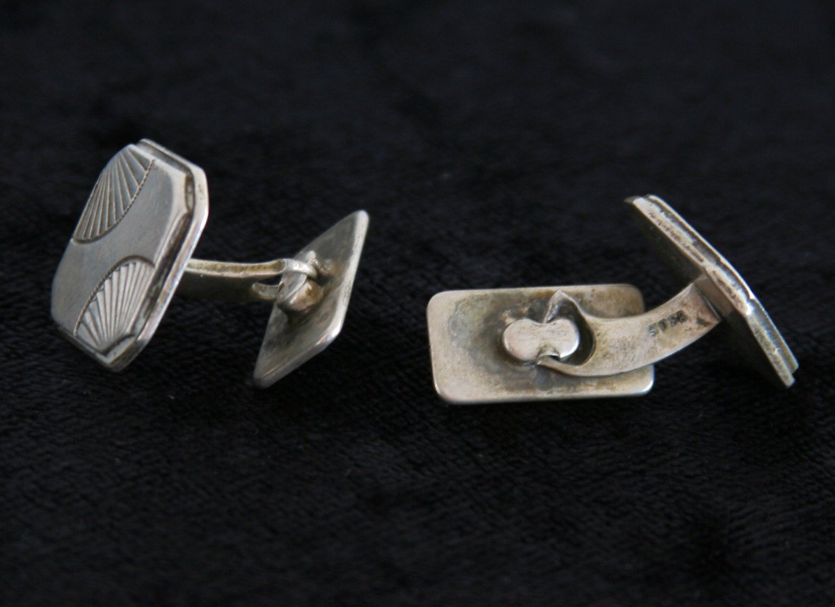 Good Vintage modernist art deco cufflinks