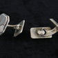 ART DECO Modernist Solid Silver (830S) Cufflinks Mollaris.com 