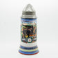 Antique REGIMENTAL Artillery Lithopane Porcelain Beer Stein Mollaris.com 