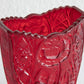 BROCKWITZ Rose Garden Ruby Red Glass Letter Vase Mollaris.com 