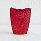 BROCKWITZ Rose Garden Ruby Red Glass Letter Vase Mollaris.com 