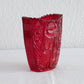 BROCKWITZ Rose Garden Ruby Red Glass Letter Vase Mollaris.com 