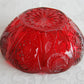 BROCKWITZ Rose Garden Ruby Red Large Glass Rose Bowl Mollaris.com 