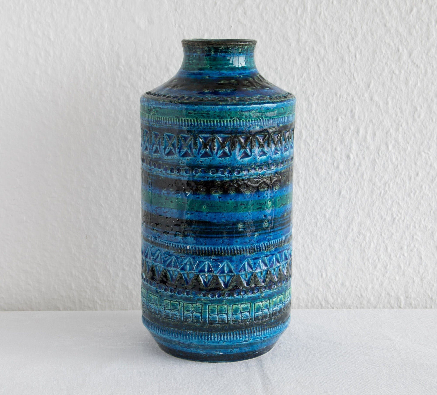 Bitossi ALDO LONDI Blue Rimini Large Ceramic Vase Mollaris.com 