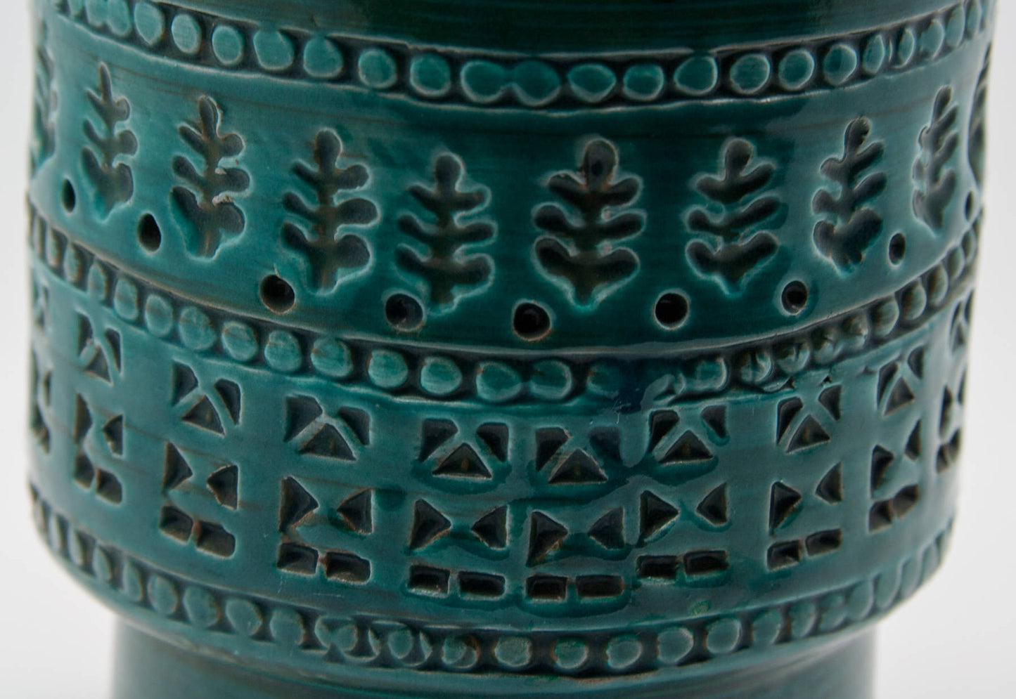 Bitossi ALDO LONDI Large Dark Green Ceramic Vase Mollaris.com 