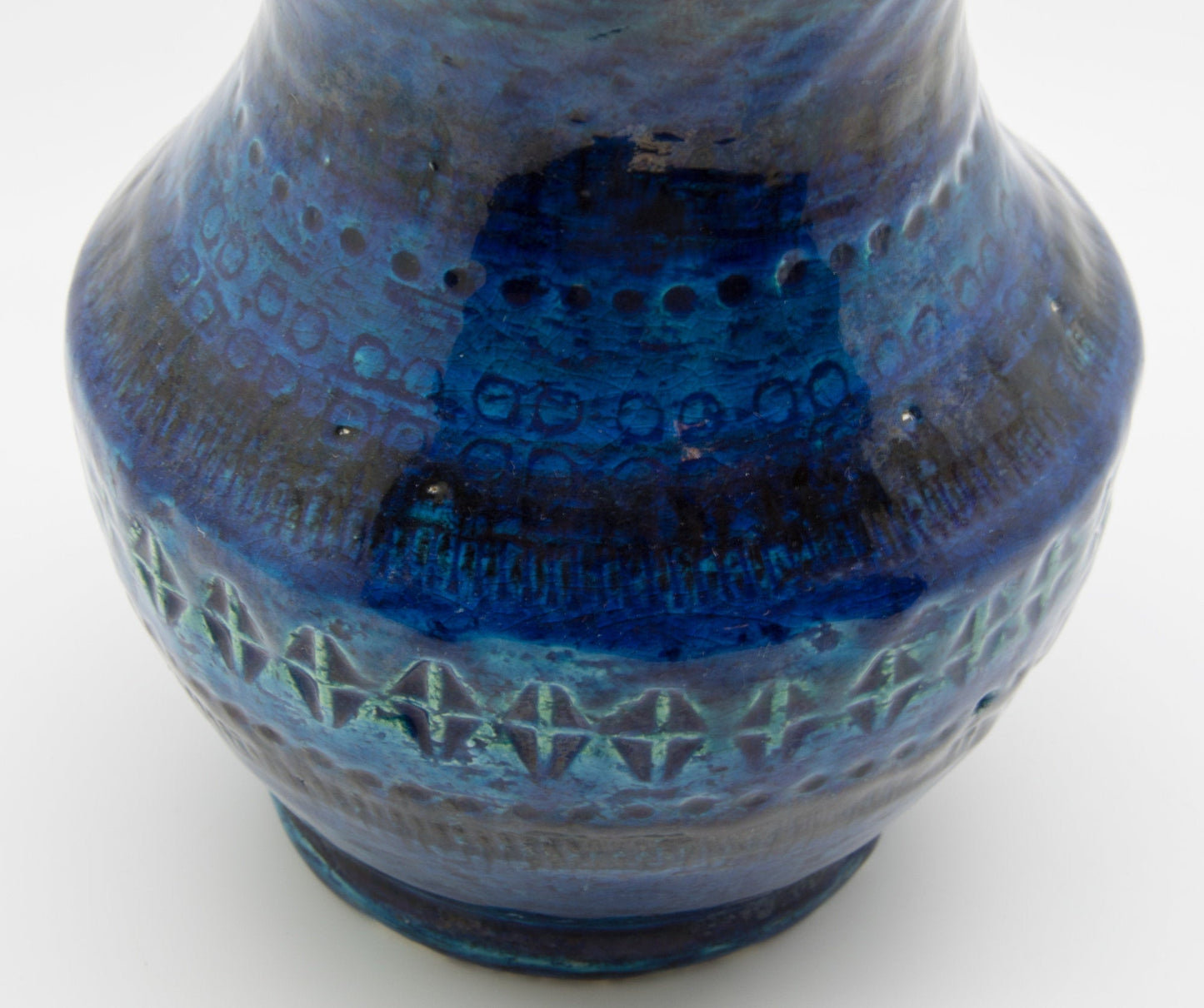 Bitossi ALDO LONDI Rimini Blue Ceramic Vase Mollaris.com 