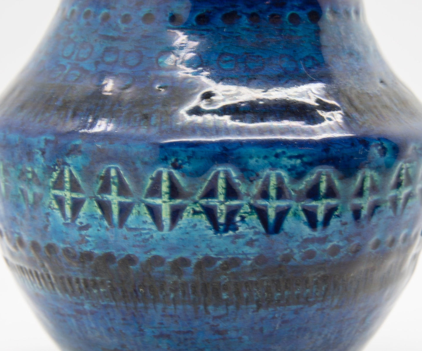 Bitossi ALDO LONDI Rimini Blue Ceramic Vase Mollaris.com 