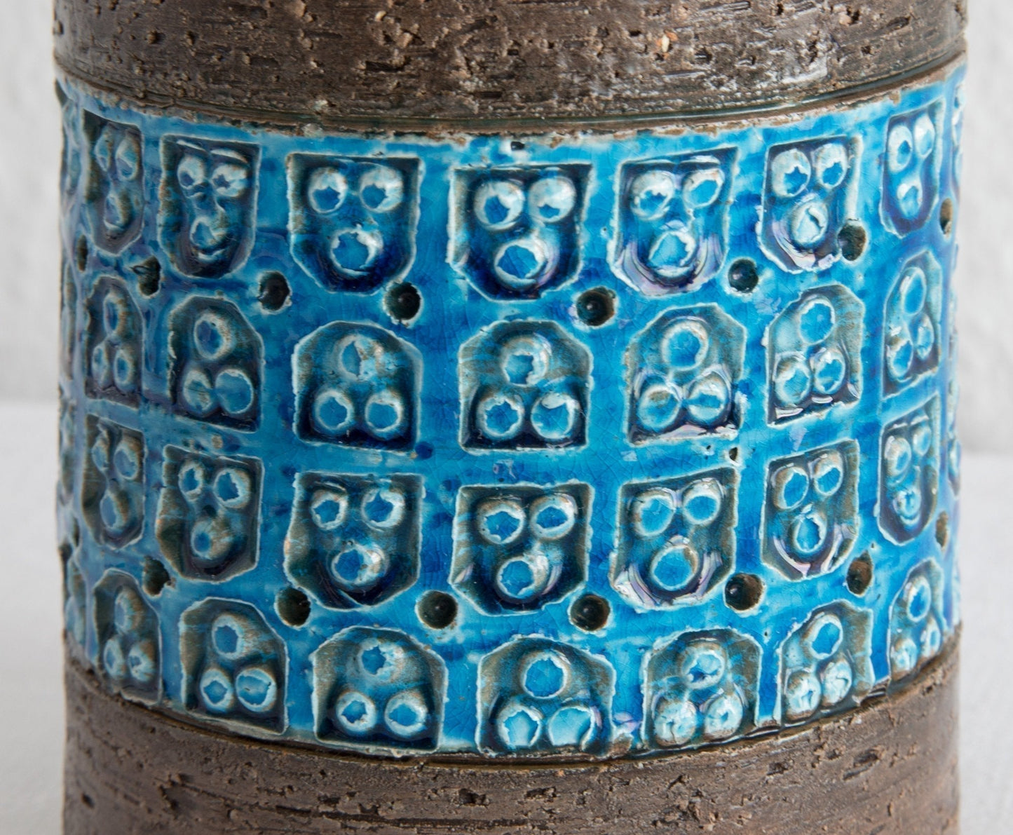 Bitossi ALDO LONDI Trifoglio Blue Ceramic Vase Mollaris.com 