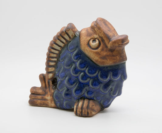 EGO STENGODS Stoneware Fish Figurine Mollaris.com 