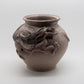 EJNAR DISSING Studio Grey & Brown Glazed Dragon Encircled Ceramic Vase Mollaris.com 