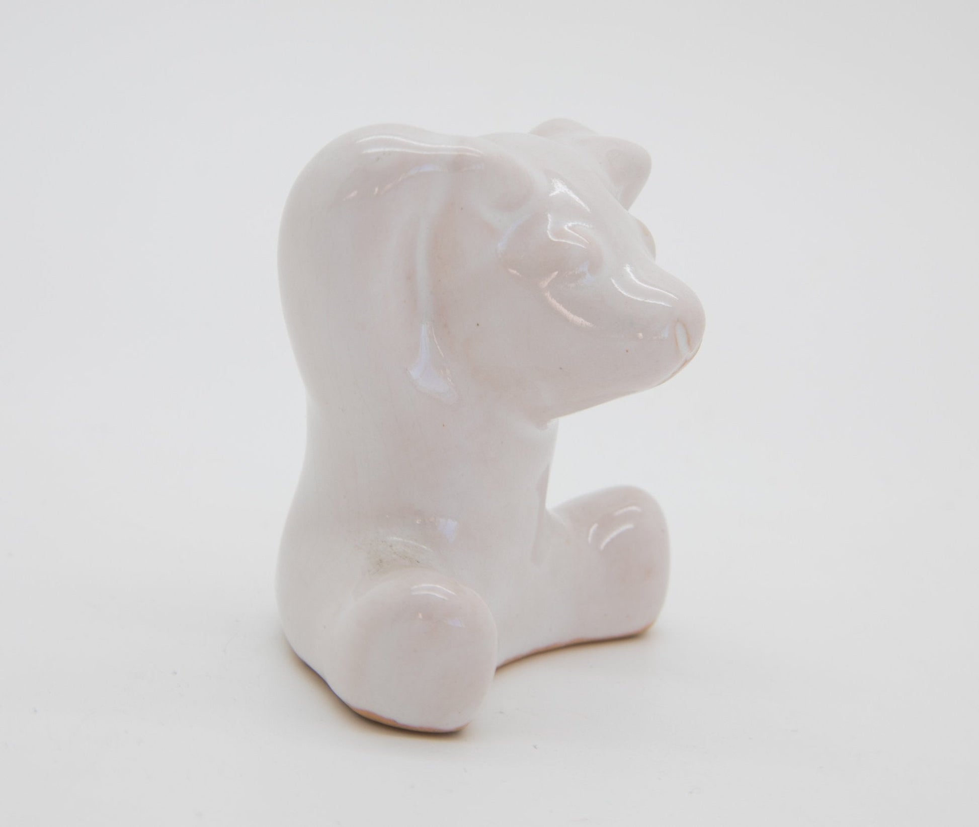 GERTRUD KUDIELKA L. Hjorth Bear Orchestra White Glazed Ceramic Bear Figurine Mollaris.com 