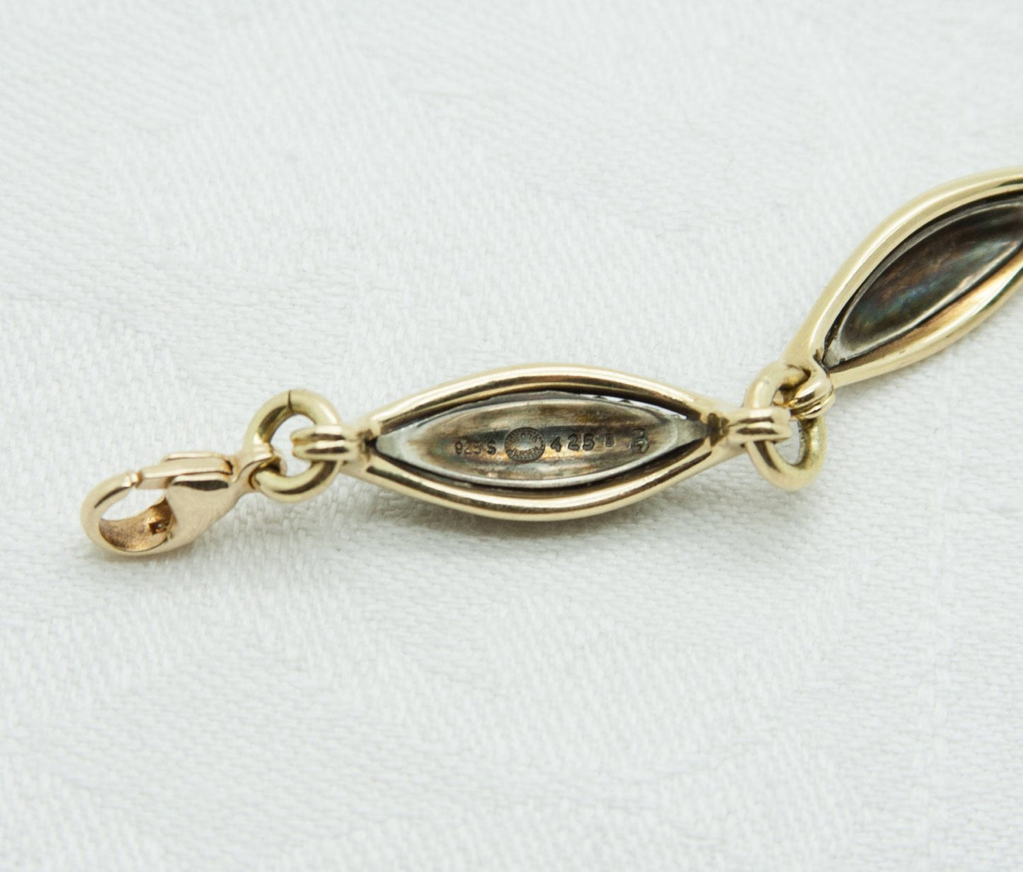 Georg Jensen LENE MUNTHE Modern 18K Solid Gold Sterling Bracelet # 425 B Mollaris.com 