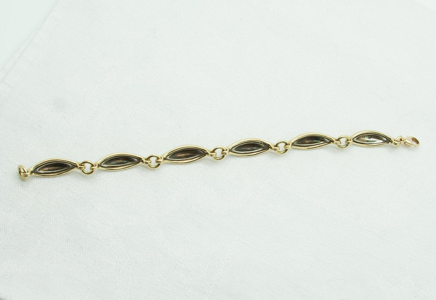 Georg Jensen LENE MUNTHE Modern 18K Solid Gold Sterling Bracelet # 425 B Mollaris.com 