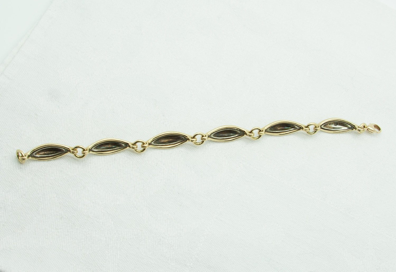 Georg Jensen LENE MUNTHE Modern 18K Solid Gold Sterling Bracelet # 425 B Mollaris.com 