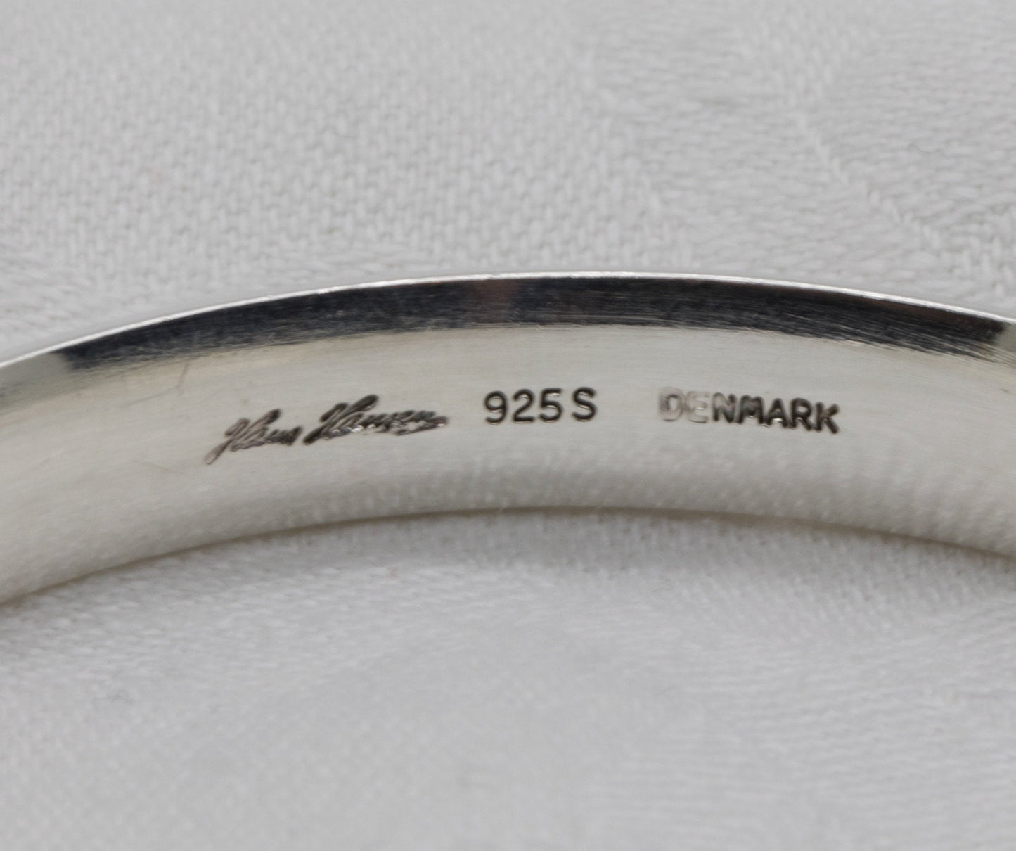 HANS HANSEN Modernist Solid Sterling Silver (925S) #240 Bracelet Bangle Mollaris.com 