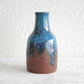 HANS WELLING Ceramano INCRUSTA Blue Red Glazed Stoneware Bottle Vase Mollaris.com 