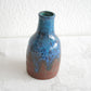 HANS WELLING Ceramano INCRUSTA Blue Red Glazed Stoneware Bottle Vase Mollaris.com 