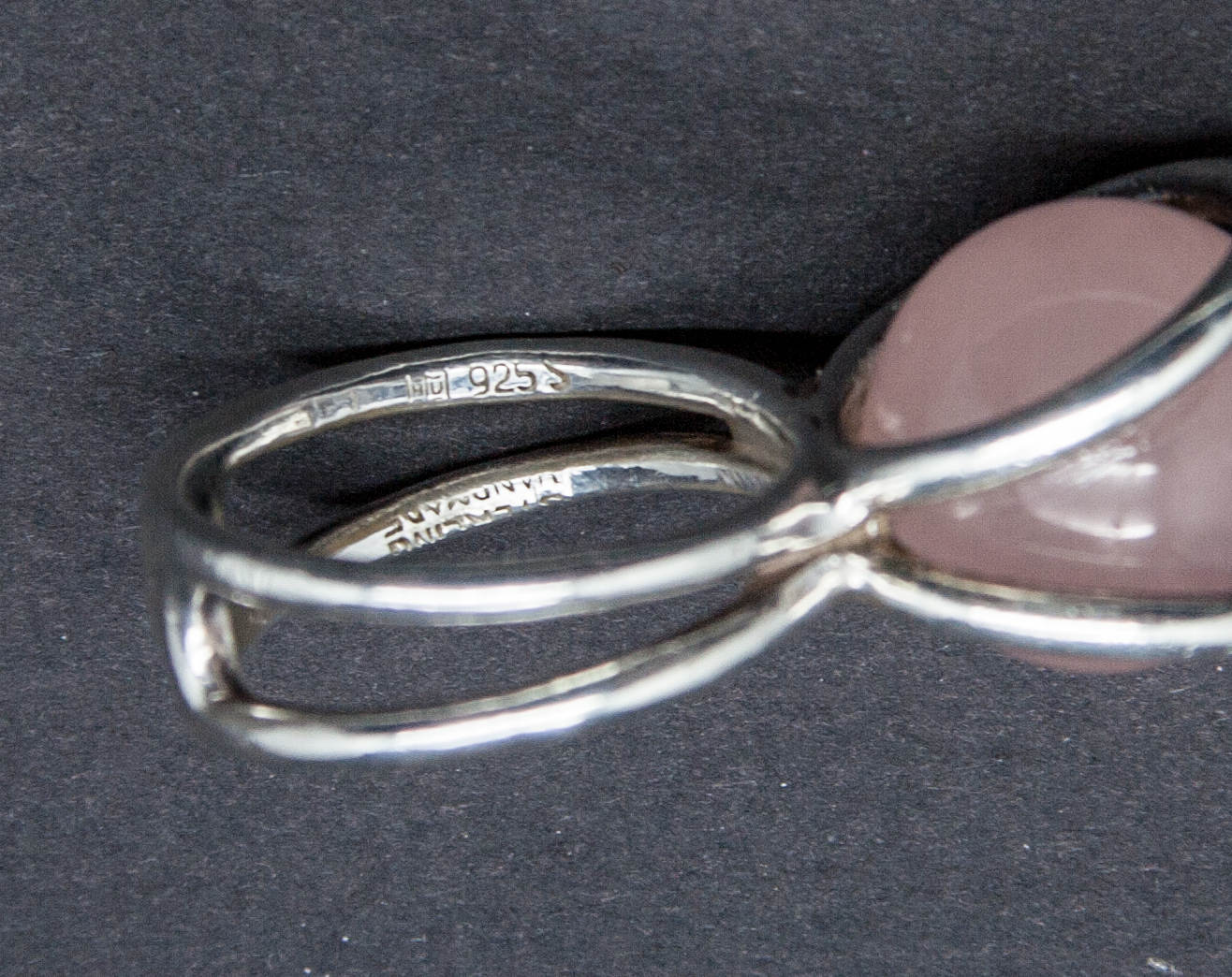 HENNING ULRICHSEN Modernist Rose Quartz Ball Solid Sterling Silver (925S) Ring Mollaris.com 