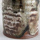 HENNY & JIM WALDORFF Studio Ribbed Beige & Brown Glazed Stoneware Vase Mollaris.com 