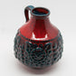 JASBA Red and Green Glazed Fat Lava Ceramic Vase Mollaris.com 