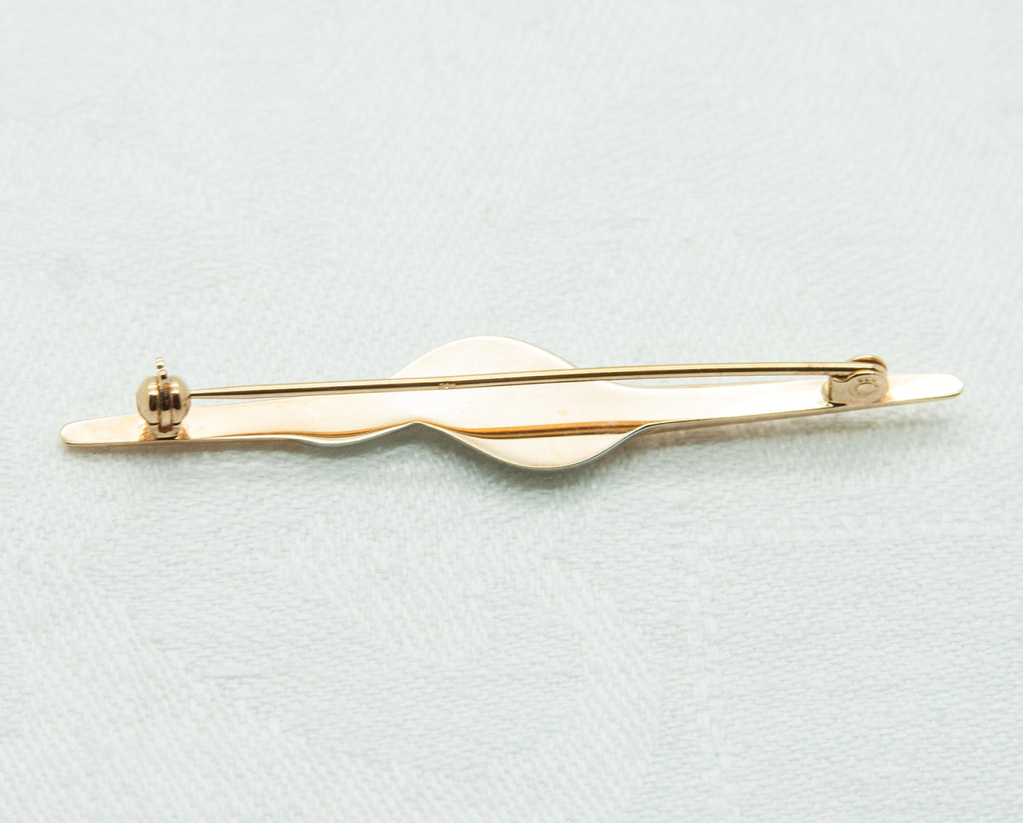 JENS J. AAGAARD Modernist 8K Solid Gold Brooch Pin (333) Mollaris.com 