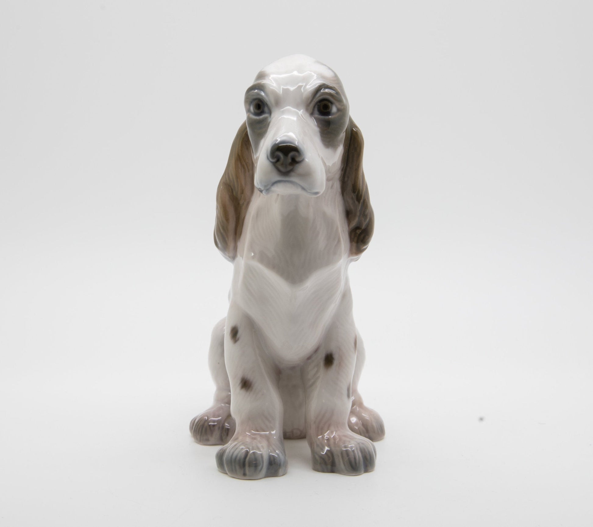 LYNGBY Porcelain Spaniel Puppy Figurine Mollaris.com 