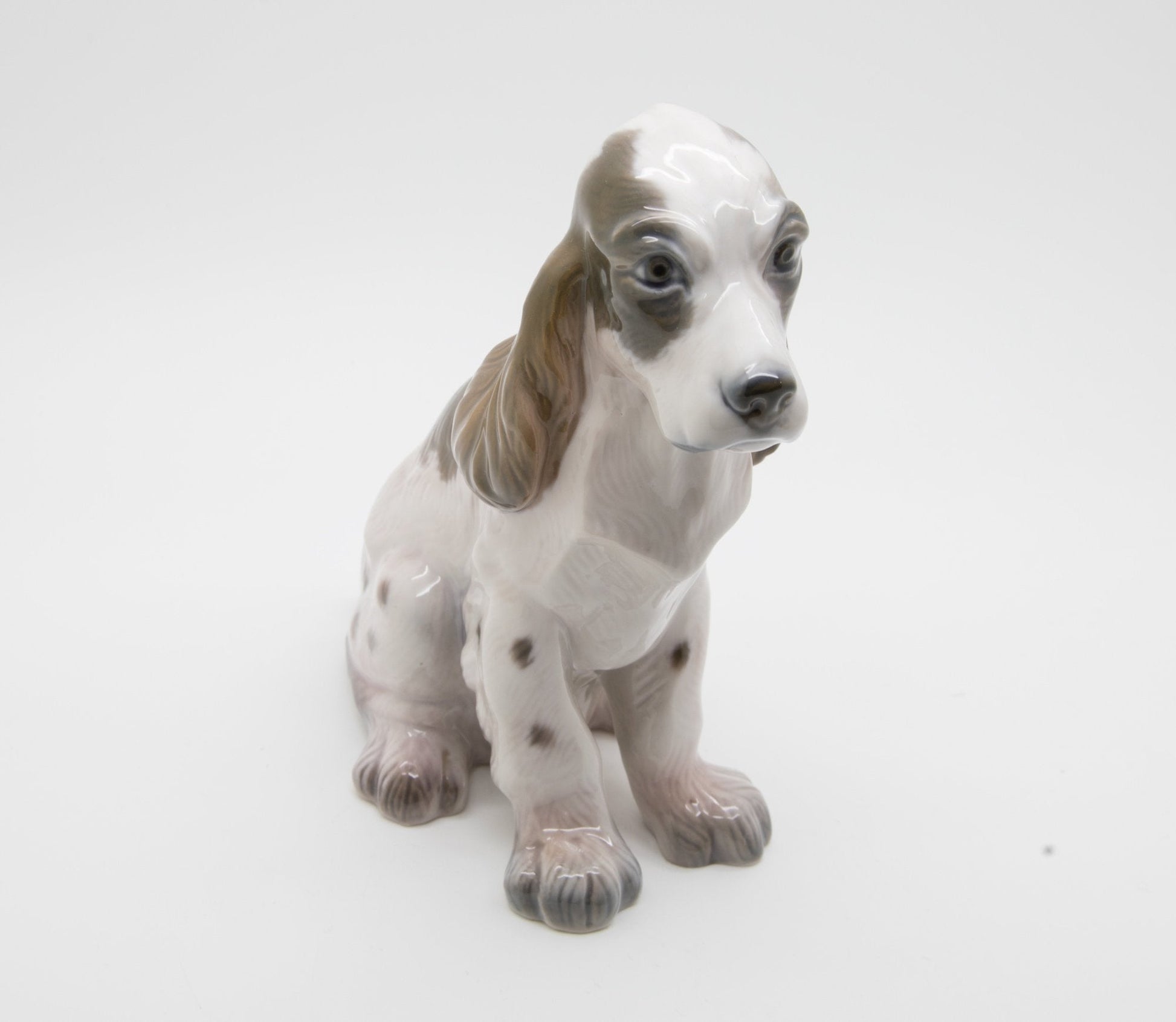 LYNGBY Porcelain Spaniel Puppy Figurine Mollaris.com 