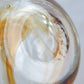 MICHAEL BANG Holmegaard TUNDRA Amber Swirl Pattern Crystal Glass Vase Mollaris.com 