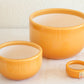 MICHAEL BANG Kastrup Holmegaard PALET Caramel (Umbria) Cased Glass Bowl Set Mollaris.com 