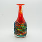 MICHAEL HARRIS Mdina Studio Orange Green Blue Webbed Glass Vase Mollaris.com 