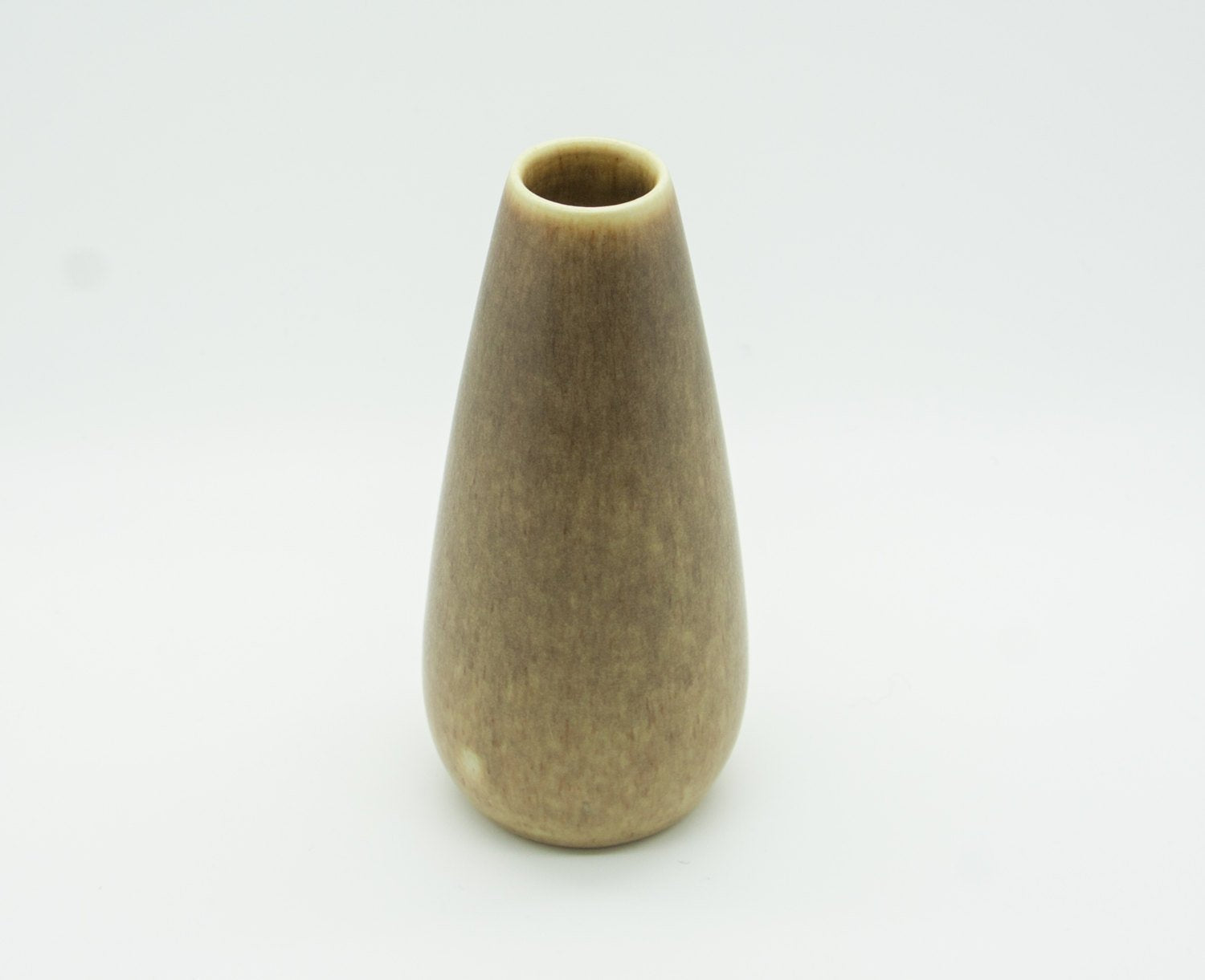 PER LINNEMANN SCHMIDT Palshus Caramel Brown Harefur Glazed Stoneware Vase Mollaris.com 