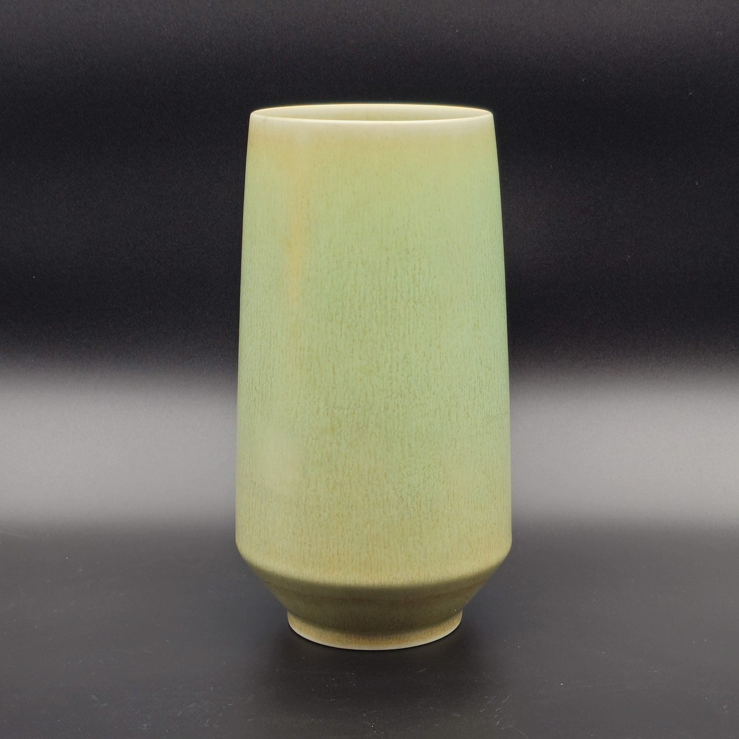 PER LINNEMANN SCHMIDT Palshus Light Green Brown Harefur Glazed Stoneware Vase Mollaris.com 