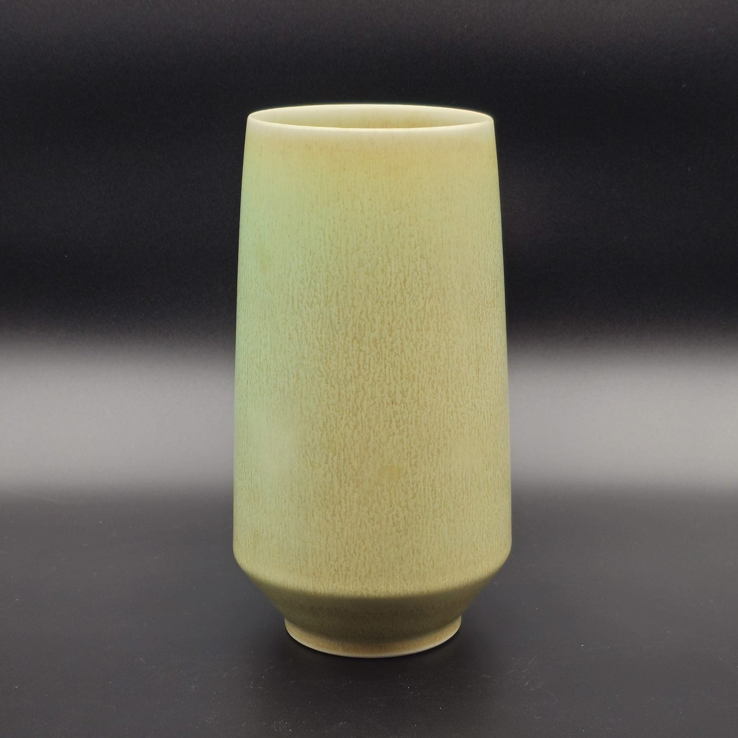 PER LINNEMANN SCHMIDT Palshus Light Green Brown Harefur Glazed Stoneware Vase Mollaris.com 