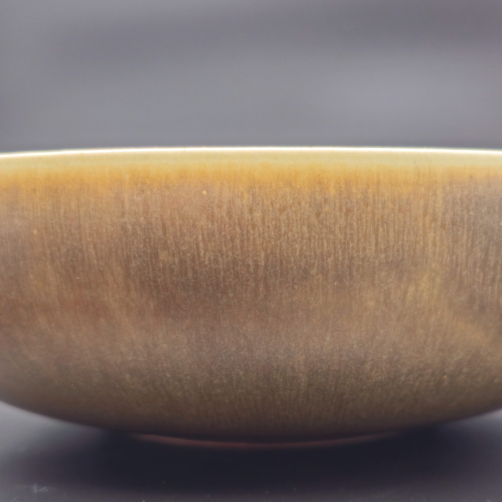 PER LINNEMANN SCHMIDT Palshus Unique Brown Harefur Glazed Stoneware Bowl Mollaris.com 