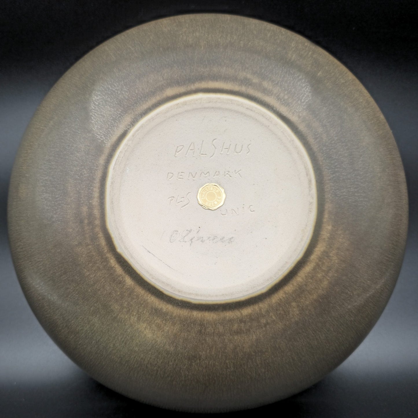 PER LINNEMANN SCHMIDT Palshus Unique Brown Harefur Glazed Stoneware Bowl Mollaris.com 