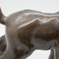 PETER HALD Brown Glazed Stoneware Fawn Sculpture Mollaris.com 