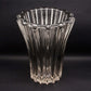 PIERRE D'AVESN Large Ribbed Crystal Glass Vase Mollaris.com 