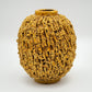 GUNNAR NYLUND RÖRSTRAND YELLOW "HEDGEHOG" CHAMOTTE STONEWARE VASE | MID 20TH CENTURY