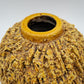 GUNNAR NYLUND RÖRSTRAND YELLOW "HEDGEHOG" CHAMOTTE STONEWARE VASE | MID 20TH CENTURY