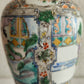 A CHINESE FAMILLE VERTE MANDARIN PANELS VASE | DAOGUANG PERIOD, 19TH CENTURY