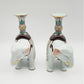 A PAIR OF CHINESE FAMILLE ROSE ELEPHANT-FORM JOSS STICK HOLDERS | REPUBLIC PERIOD, 20TH CENTURY