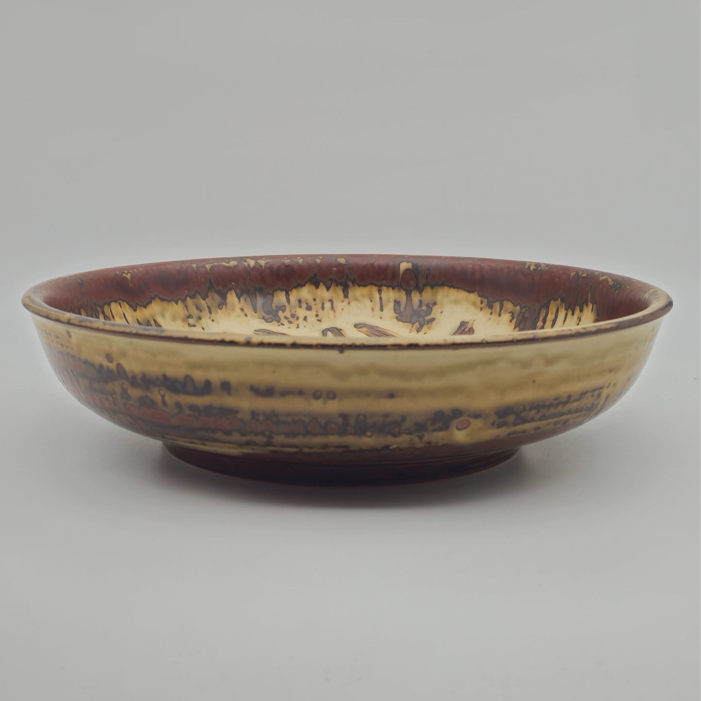 GERD BØGELUND ROYAL COPENHAGEN LARGE STONEWARE FRUIT BOWL | MID 20TH CENTURY