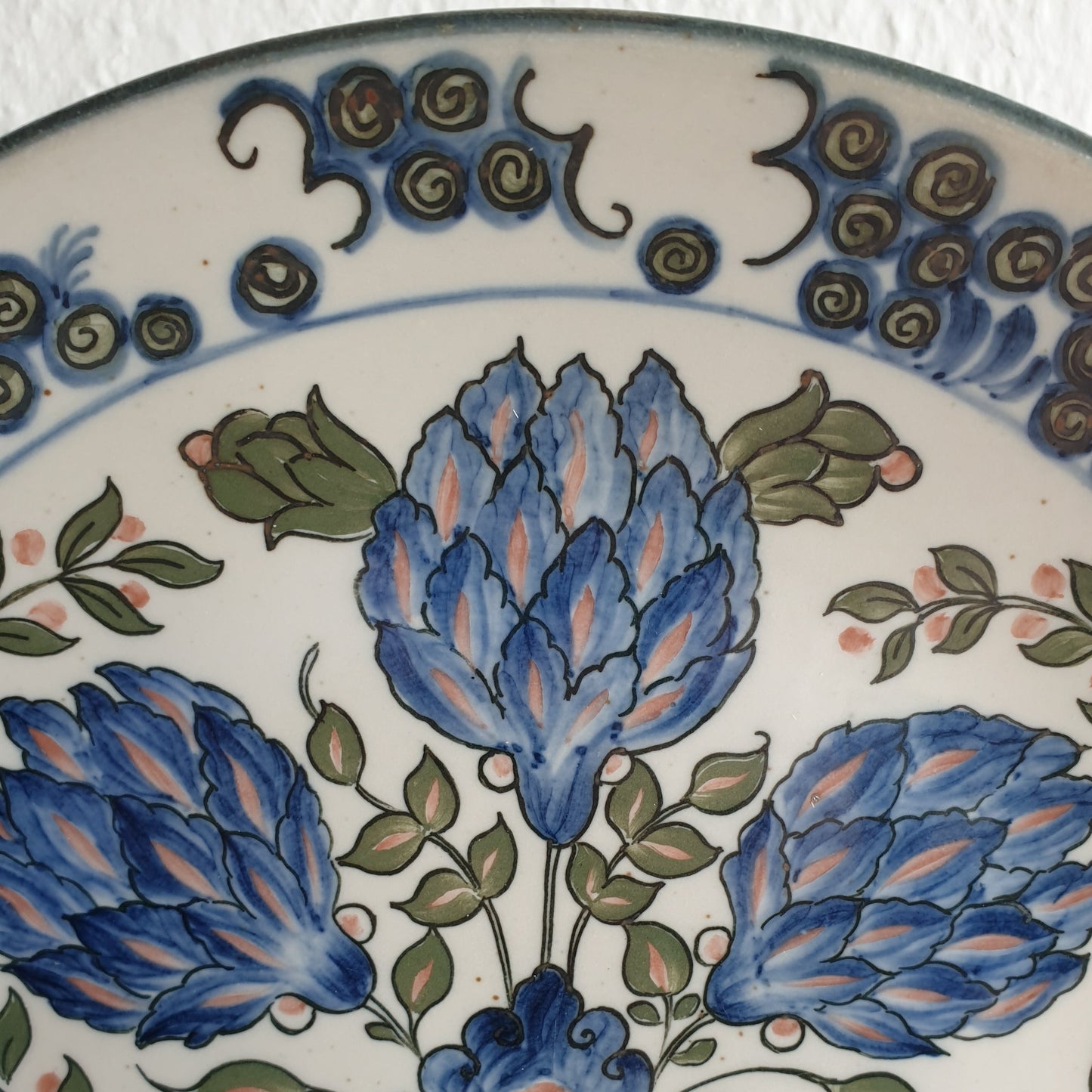 Royal Copenhagen (BERTE JESSEN) Opus Scholasticum Persian Iznik Style Stoneware Dish Mollaris.com 