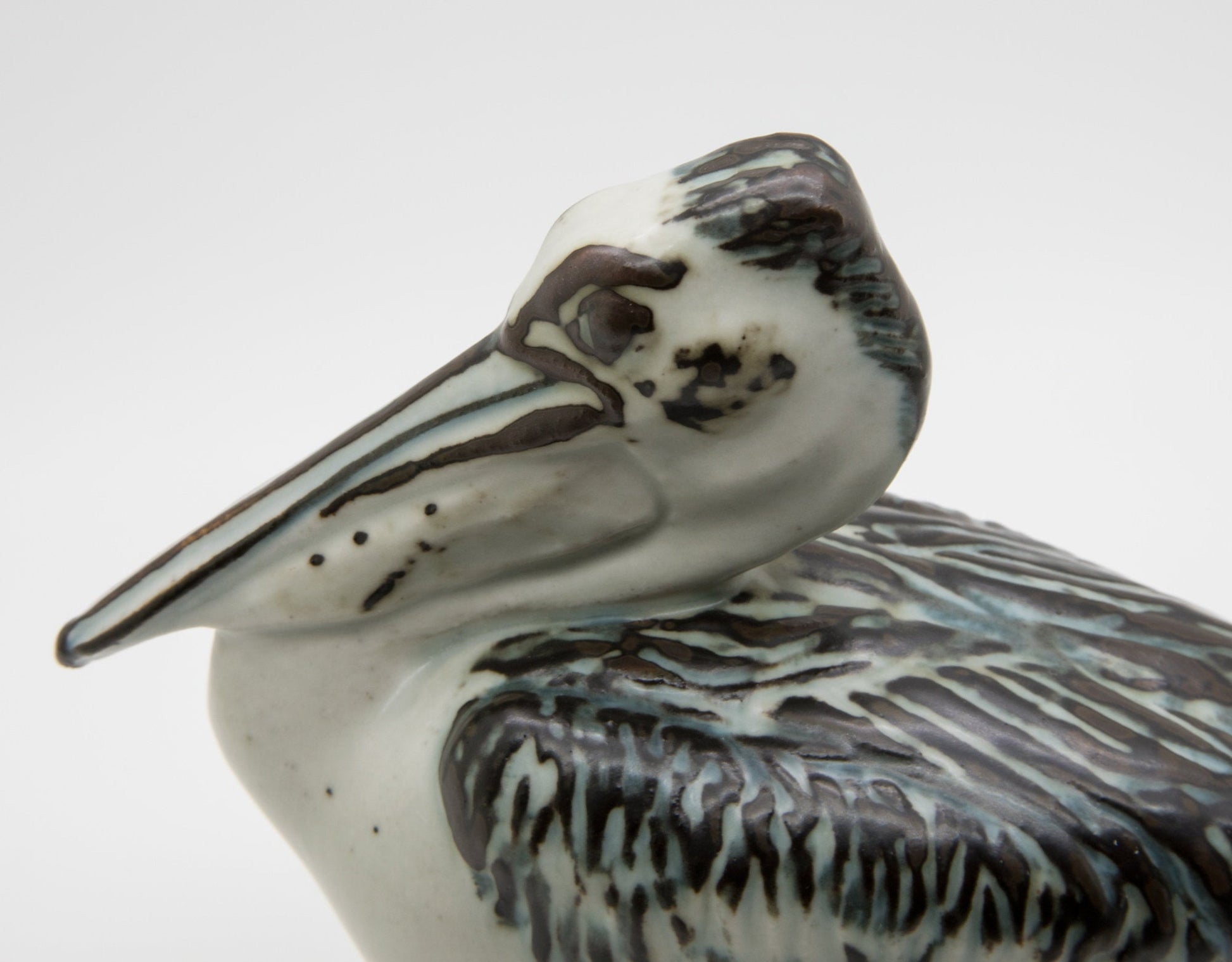 Royal Copenhagen JEANNE GRUT Stoneware PELICAN Figurine # 22296 Mollaris.com 