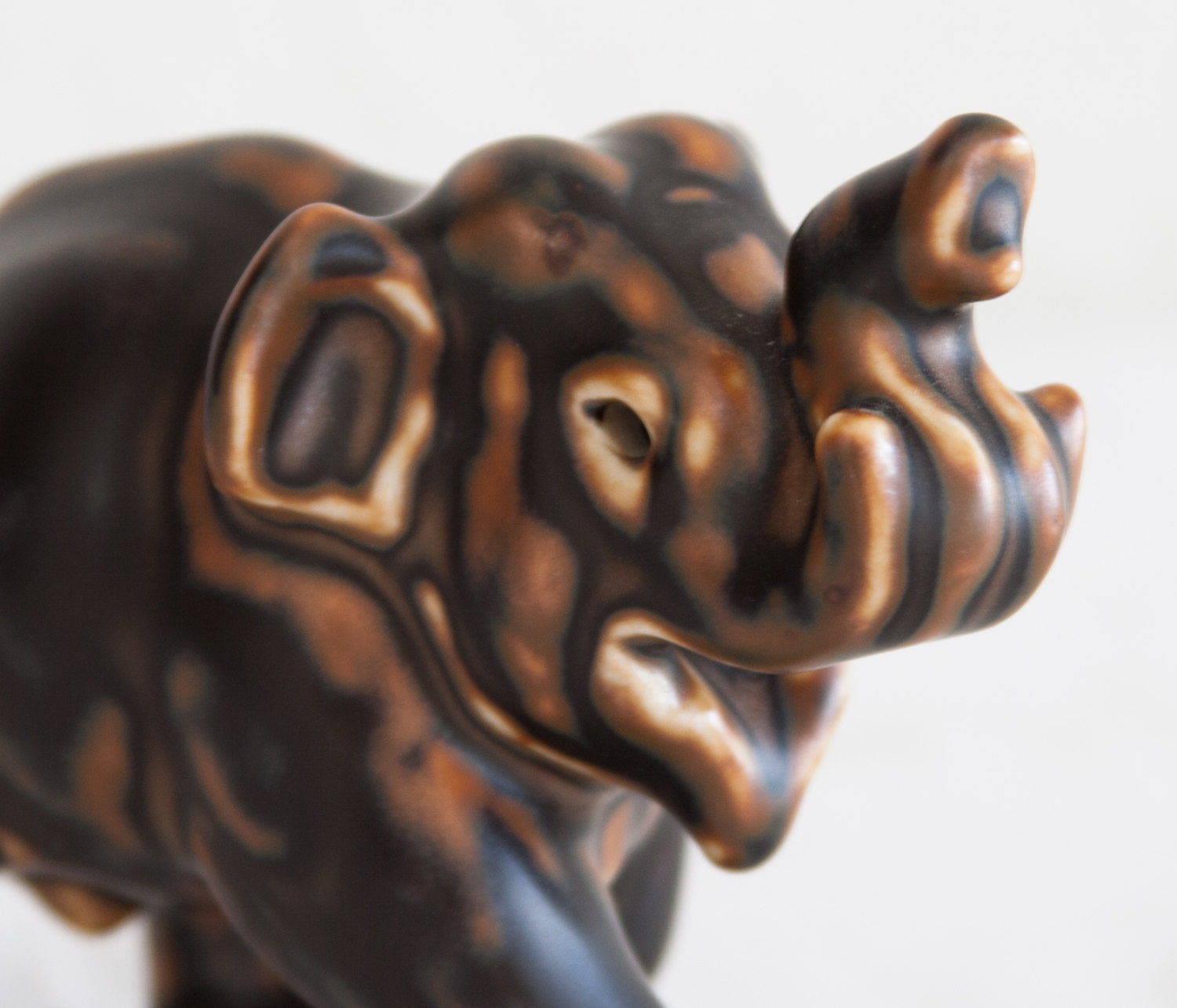 Royal Copenhagen KNUD KYHN Sung Glazed ELEPHANT Calf Stoneware Figurine # 20220 Mollaris.com 