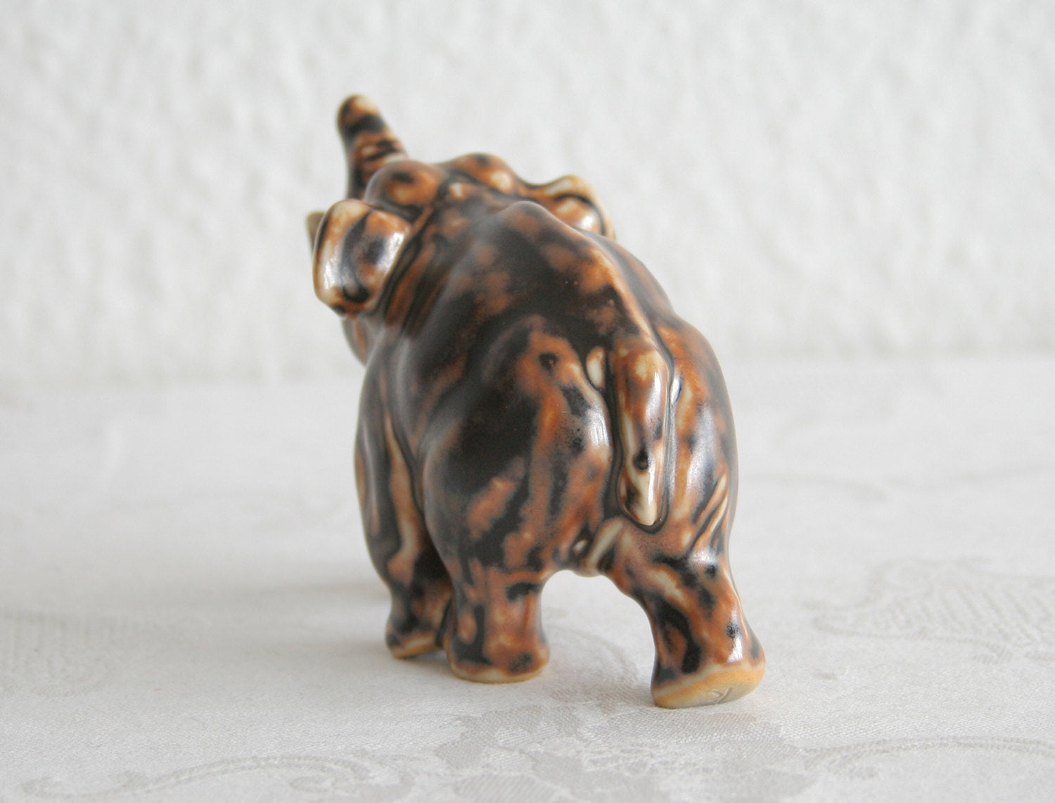 Royal Copenhagen KNUD KYHN Sung Glazed ELEPHANT Calf Stoneware Figurine # 20220 Mollaris.com 