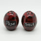 SAN MARINO Red & Blue Fish Ceramic Salt & Pepper Shaker Set Mollaris.com 