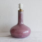 SIDSE WERNER Holmegaard TROLDGLAS Large Amethyst Marbled Crystal Glass Table Lamp Mollaris.com 